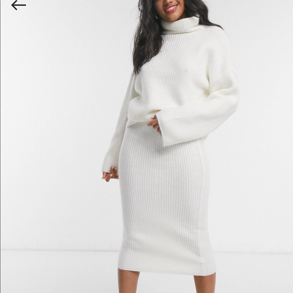 ASOS sweater and skirt set